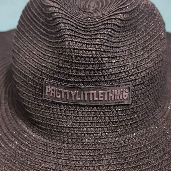 PrettyLittleThing Black Beach / Pool / Sun‎ Hat - Picture 2 of 5